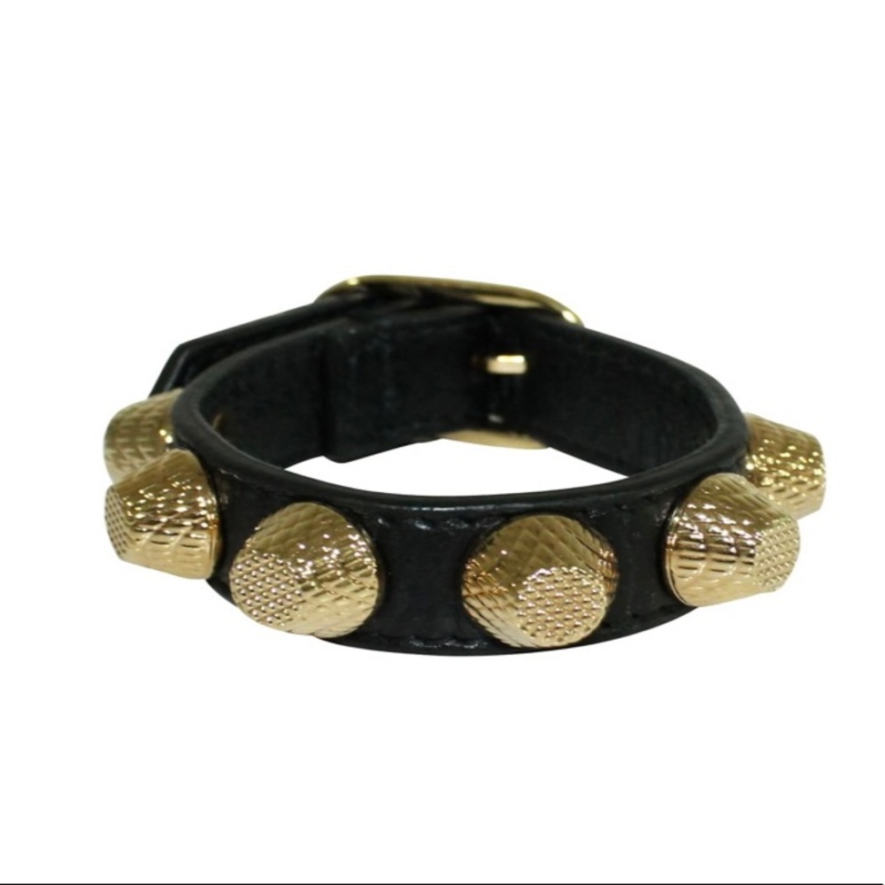 Balenciaga giant gold stud bracelet
